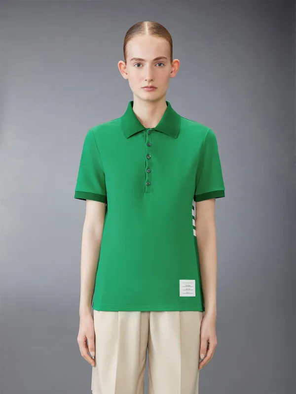 [早春新品]女士经典珠地布四条纹 POLO 衫