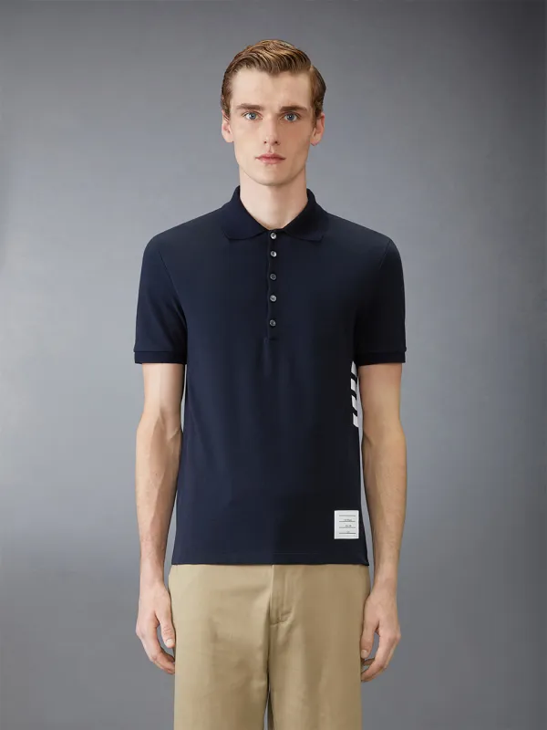 [早春新品]男士经典珠地布四条纹短袖 POLO 衫